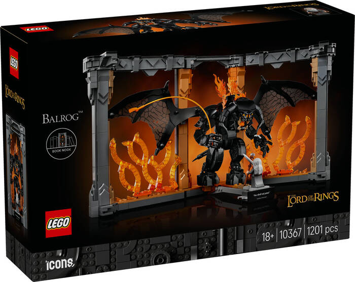 10367 LEGO® Icons Yüzüklerin Efendisi: Balrog™ Kitaplık Dekoru - 2