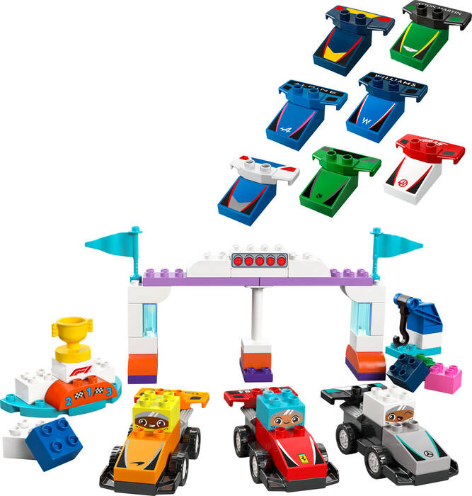 10445 LEGO® DUPLO F1® Takımı Yarış Arabaları ve Sürücüler - 1