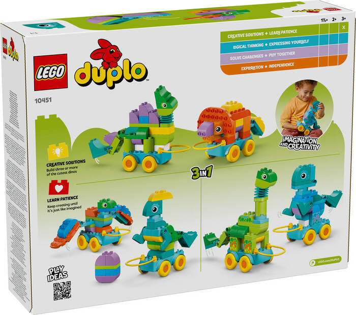 10451 LEGO® DUPLO® 3’ü 1 Arada Tekerlekli Dinozorlar - 7