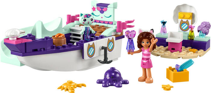 10786 LEGO® Gabby's Dollhouse Gabby ve Süslü Kedi’nin Gemisi ve Spa - 1