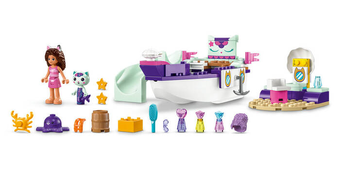10786 LEGO® Gabby's Dollhouse Gabby ve Süslü Kedi’nin Gemisi ve Spa - 4