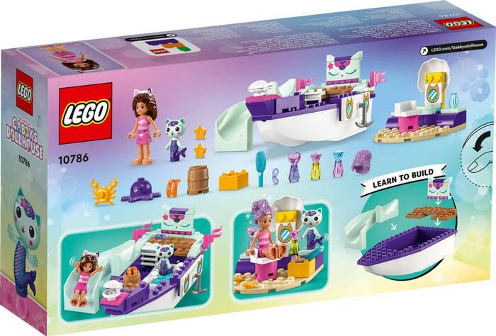 10786 LEGO® Gabby's Dollhouse Gabby ve Süslü Kedi’nin Gemisi ve Spa - 7