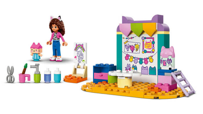 10795 LEGO® Gabby's Dollhouse Karton Yavru Kedi ile El Sanatları - 4