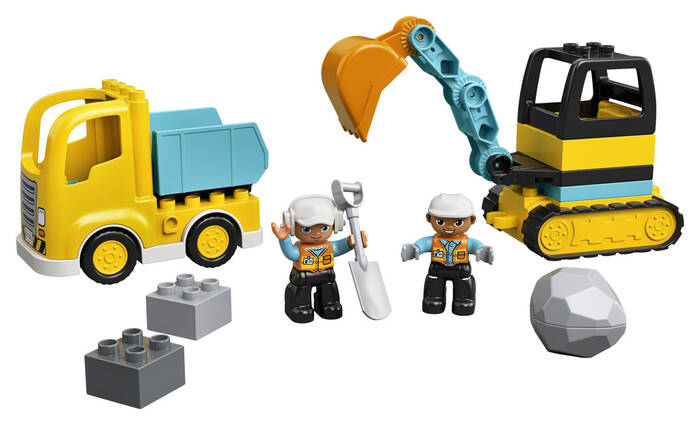 10931 LEGO® DUPLO® Town Kamyon ve Paletli Kazıcı - 1