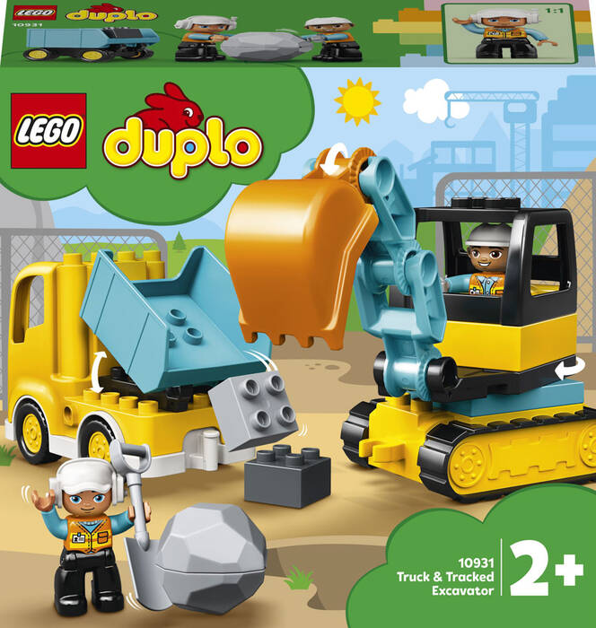 10931 LEGO® DUPLO® Town Kamyon ve Paletli Kazıcı - 3