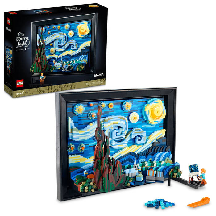 21333 LEGO Ideas Vincent van Gogh - Yıldızlı Gece - 2