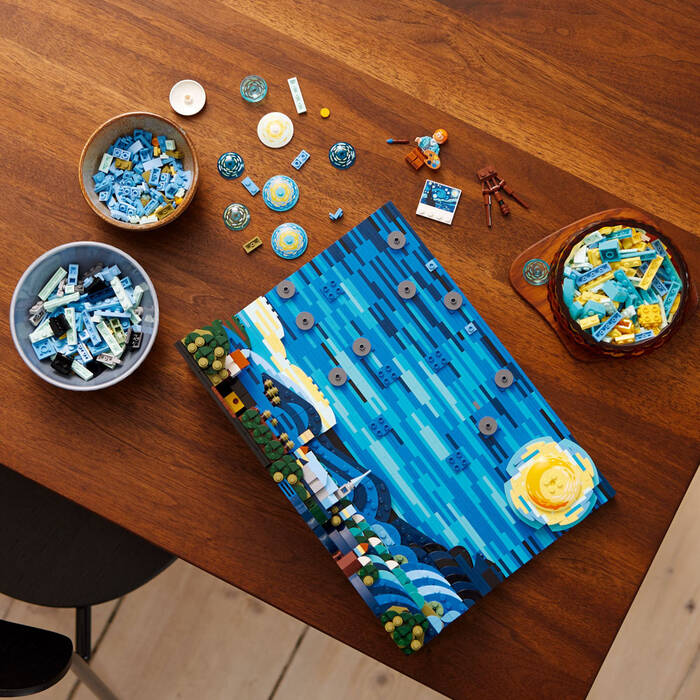 21333 LEGO Ideas Vincent van Gogh - Yıldızlı Gece - 8
