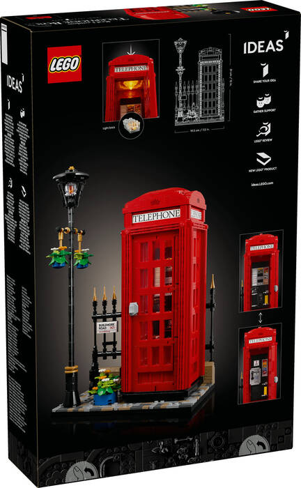 21347 LEGO® Ideas Kırmızı Londra Telefon Kulübesi - 14