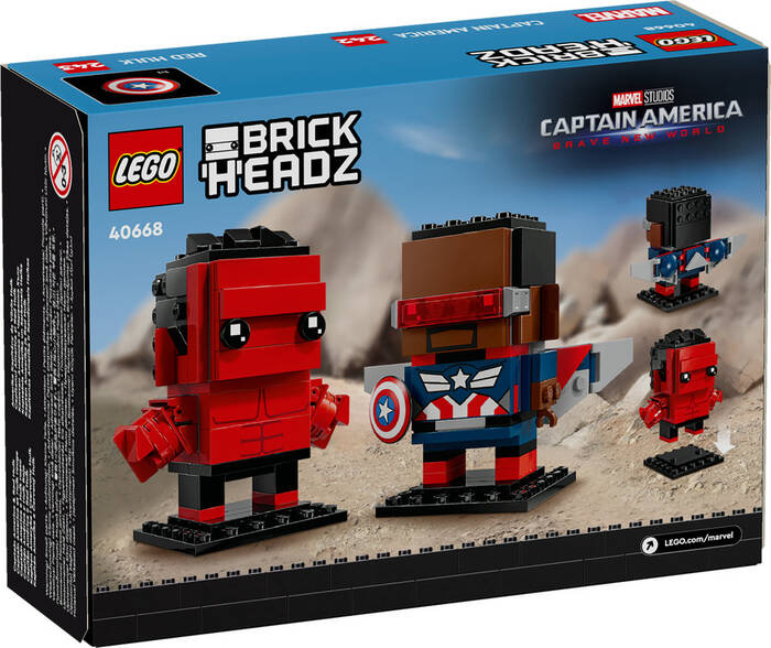 40668 LEGO® Marvel Kaptan Amerika ve Red Hulk Figürleri - 3