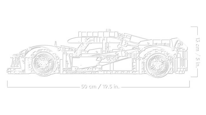 42156 LEGO® Technic PEUGEOT 9X8 24H Le Mans Hybrid Hypercar - 6