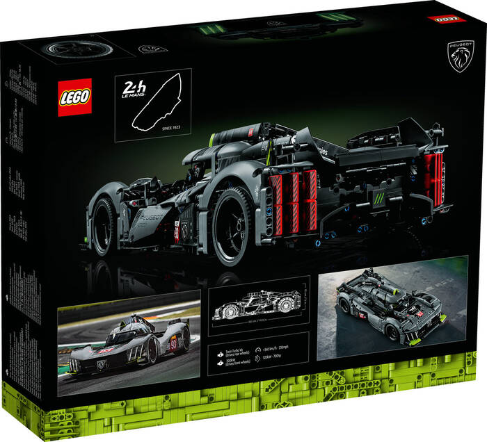 42156 LEGO® Technic PEUGEOT 9X8 24H Le Mans Hybrid Hypercar - 7
