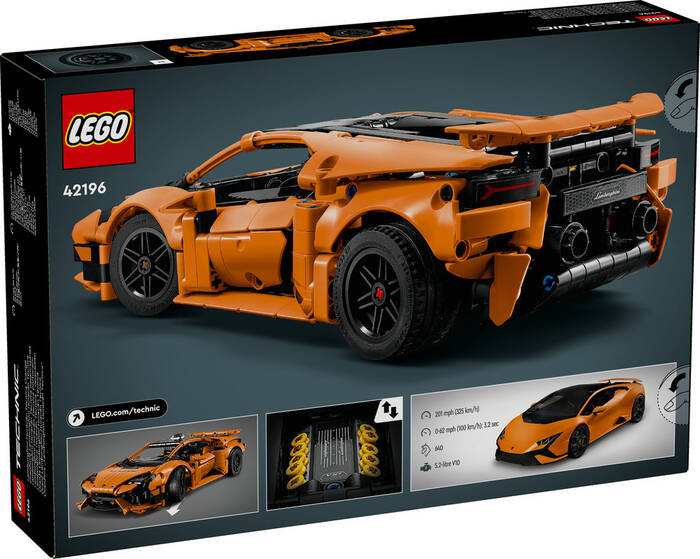 42196 LEGO® Technic Lamborghini Huracán Tecnica Turuncu - 7