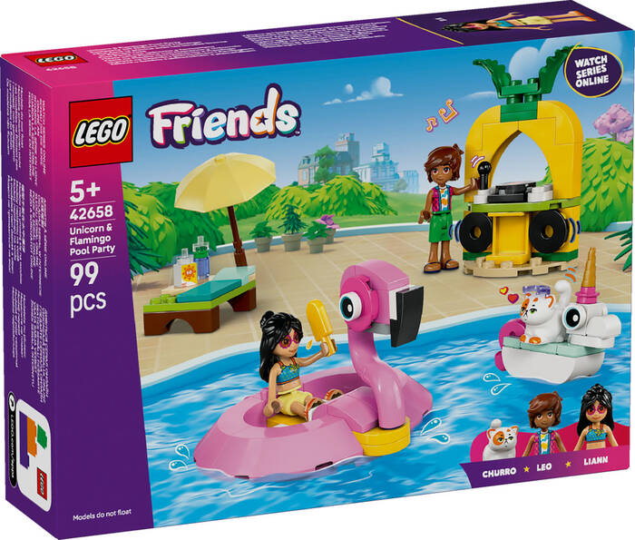 42658 LEGO® Friends Tek Boynuzlu At ve Flamingo Havuz Partisi - 2
