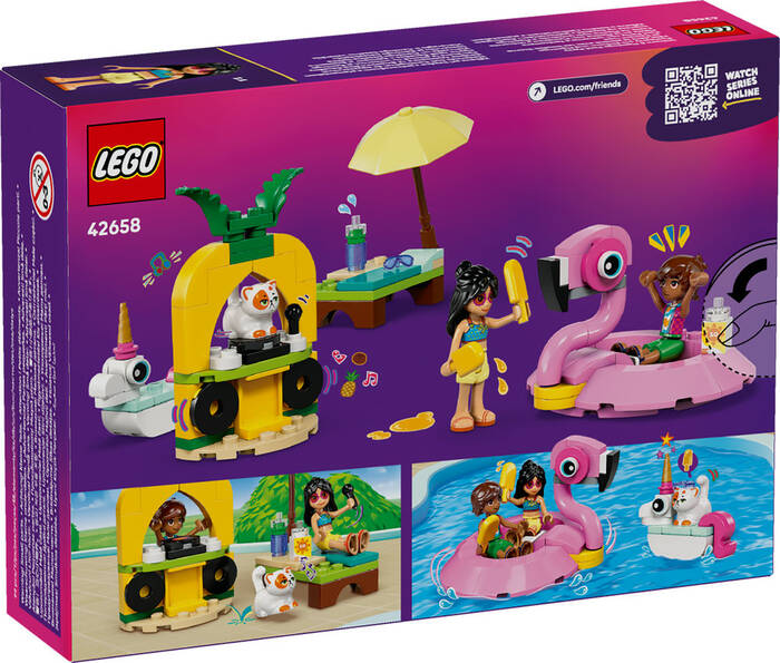 42658 LEGO® Friends Tek Boynuzlu At ve Flamingo Havuz Partisi - 7