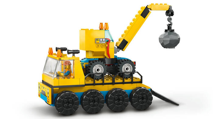 60391 LEGO® City İnşaat Kamyonları ve Yıkım Gülleli Vinç - 6