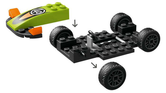 60399 LEGO® City Yeşil Yarış Arabası - 6