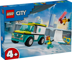 60403 LEGO® City Acil Ambulansı ve Snowboardcu - 2