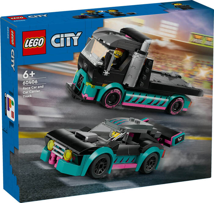 60406 LEGO® City Yarış Arabası ve Araba Taşıyıcı Kamyon - 2