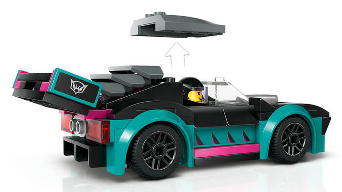 60406 LEGO® City Yarış Arabası ve Araba Taşıyıcı Kamyon - 6