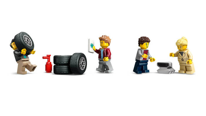 60408 LEGO® City Spor Arabalı Araç Taşıma Kamyonu - 4