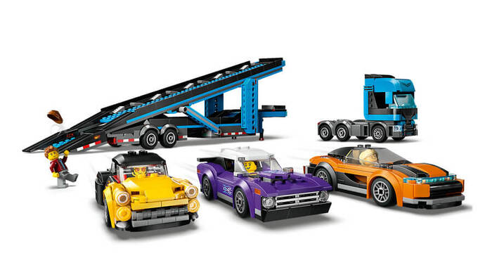 60408 LEGO® City Spor Arabalı Araç Taşıma Kamyonu - 6