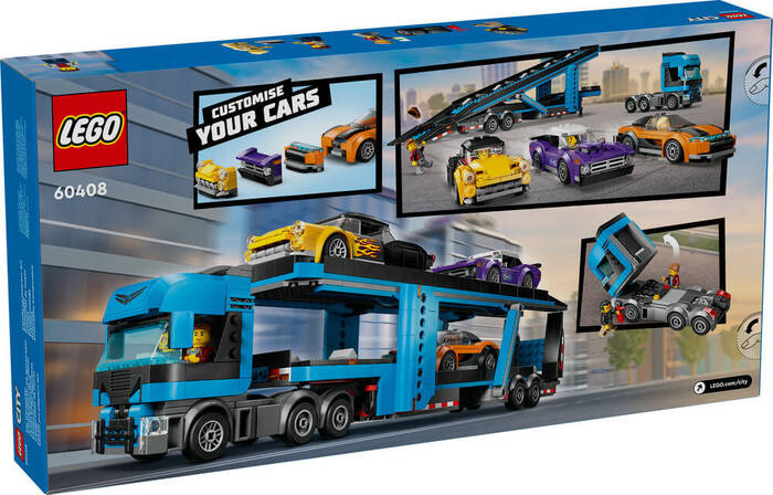 60408 LEGO® City Spor Arabalı Araç Taşıma Kamyonu - 7