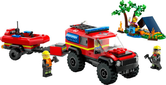 60412 LEGO® City 4x4 Kurtarma Botlu İtfaiye Kamyonu - 1