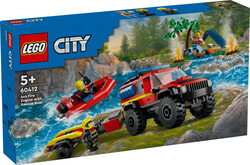 60412 LEGO® City 4x4 Kurtarma Botlu İtfaiye Kamyonu - 2