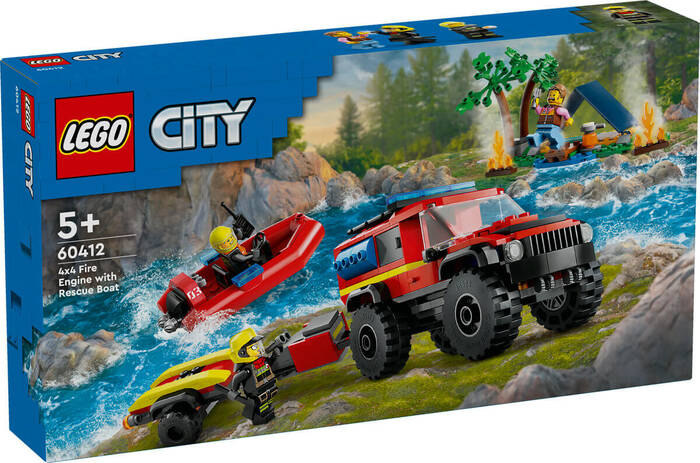60412 LEGO® City 4x4 Kurtarma Botlu İtfaiye Kamyonu - 2