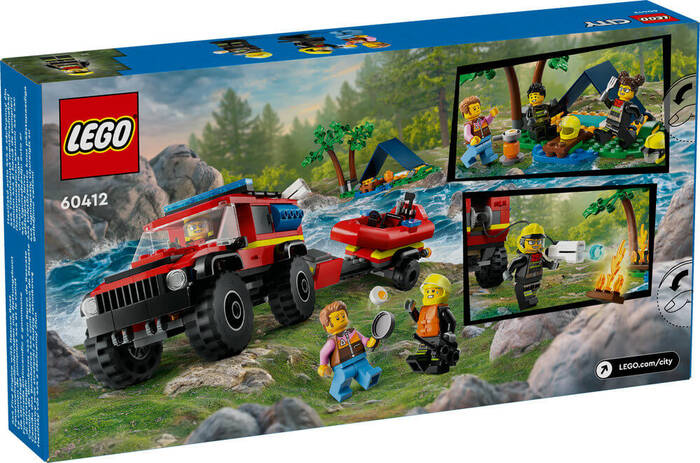 60412 LEGO® City 4x4 Kurtarma Botlu İtfaiye Kamyonu - 7