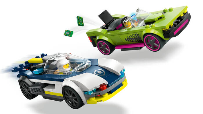 60415 LEGO® City Polis Arabası ve Spor Araba Takibi - 3