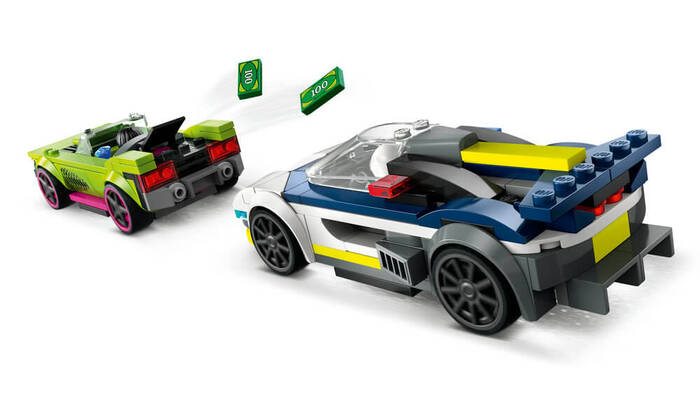 60415 LEGO® City Polis Arabası ve Spor Araba Takibi - 6