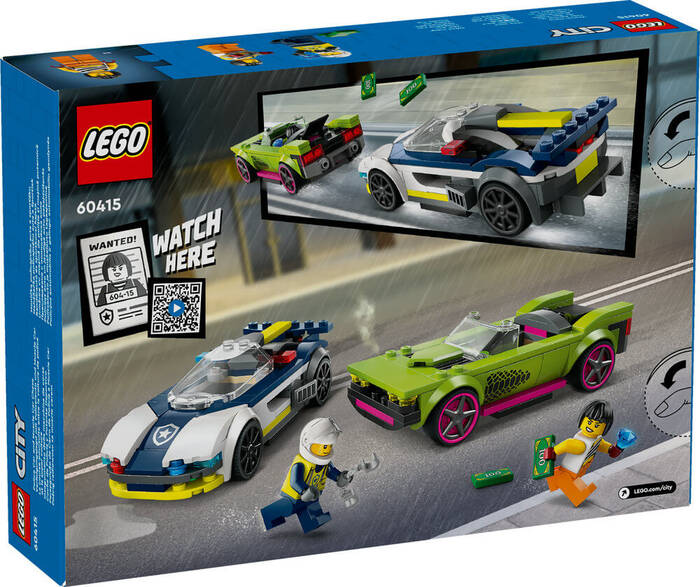60415 LEGO® City Polis Arabası ve Spor Araba Takibi - 7