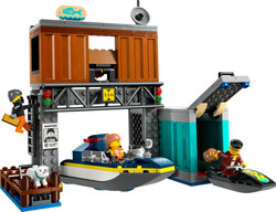 60417 LEGO® City Polis Sürat Teknesi ve Hırsızların Gizlenme Yeri - 1