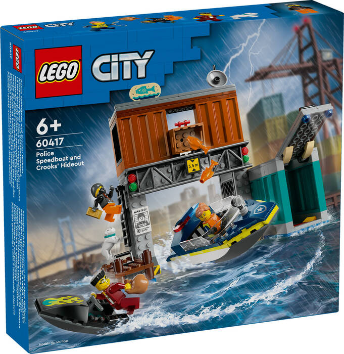 60417 LEGO® City Polis Sürat Teknesi ve Hırsızların Gizlenme Yeri - 2
