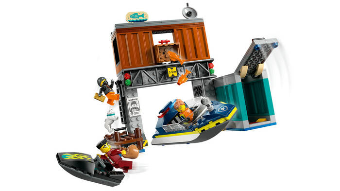 60417 LEGO® City Polis Sürat Teknesi ve Hırsızların Gizlenme Yeri - 3