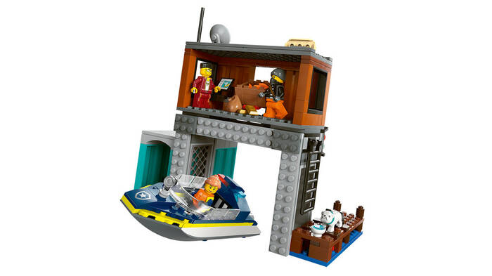 60417 LEGO® City Polis Sürat Teknesi ve Hırsızların Gizlenme Yeri - 5