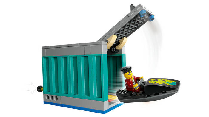 60417 LEGO® City Polis Sürat Teknesi ve Hırsızların Gizlenme Yeri - 6