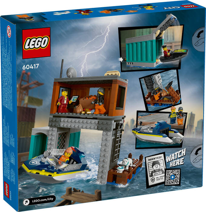 60417 LEGO® City Polis Sürat Teknesi ve Hırsızların Gizlenme Yeri - 7