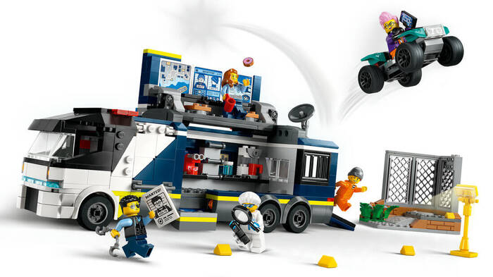 60418 LEGO® City Polis Mobil Suç Laboratuvarı Kamyonu - 3