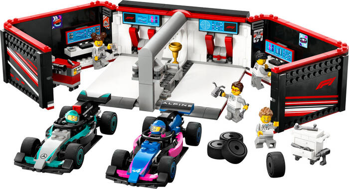 60444 LEGO® City F1® Garajı ve Mercedes-AMG ve Alpine Arabaları - 1