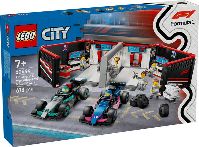 60444 LEGO® City F1® Garajı ve Mercedes-AMG ve Alpine Arabaları - 2