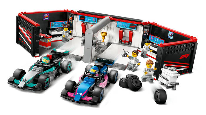 60444 LEGO® City F1® Garajı ve Mercedes-AMG ve Alpine Arabaları - 3
