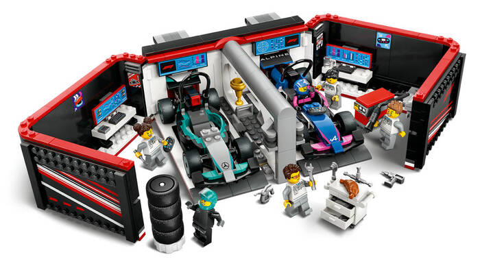 60444 LEGO® City F1® Garajı ve Mercedes-AMG ve Alpine Arabaları - 5