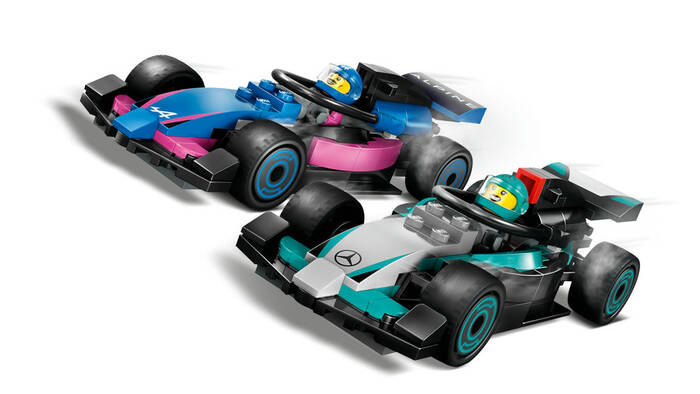 60444 LEGO® City F1® Garajı ve Mercedes-AMG ve Alpine Arabaları - 6