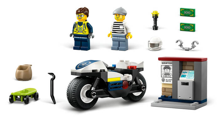 60455 LEGO® City Polis Motosikleti Takibi - 4
