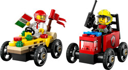 60458 LEGO® City Pizza Arabası İtfaiye Kamyonuna Karşı Yarış Arabası Paketi - 1