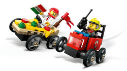 60458 LEGO® City Pizza Arabası İtfaiye Kamyonuna Karşı Yarış Arabası Paketi - 3