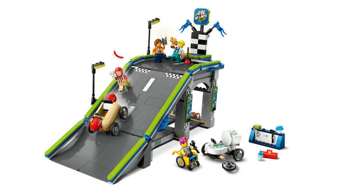 60460 LEGO® City Senin Kuralların: Yarış Arabası Rampa Parçası - 5