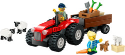 60461 LEGO® City Römorklu Kırmızı Çiftlik Traktörü ve Koyun - 1
